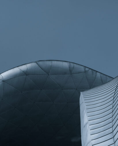 modern building with sky background