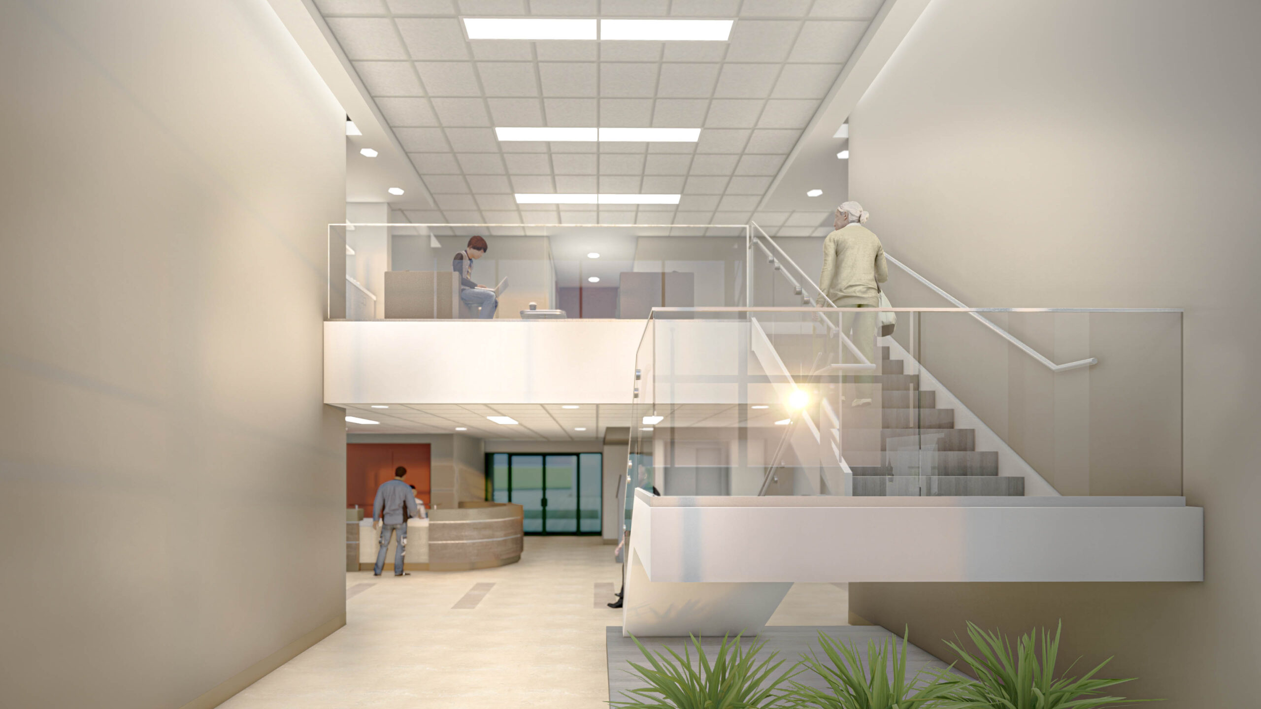 george bush community center interior