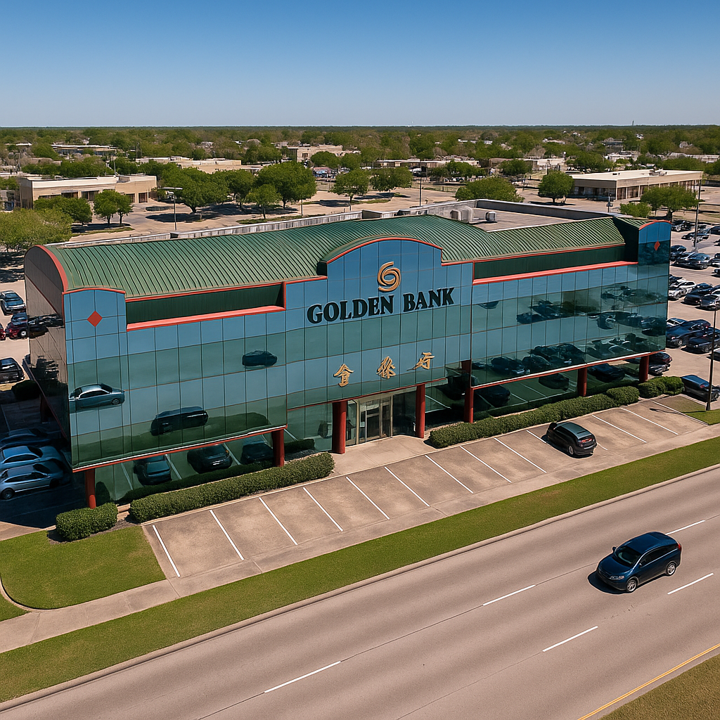 Golden Bank Drone Photo
